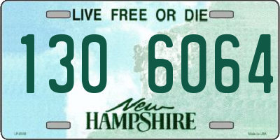 NH license plate 1306064