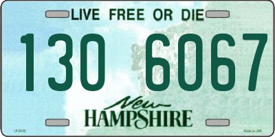 NH license plate 1306067