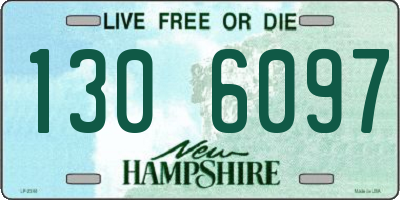 NH license plate 1306097