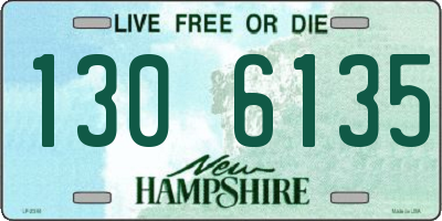 NH license plate 1306135