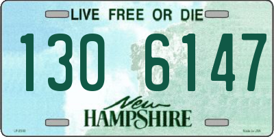 NH license plate 1306147