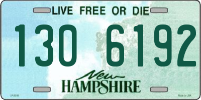 NH license plate 1306192