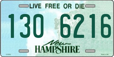 NH license plate 1306216