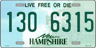 NH license plate 1306315