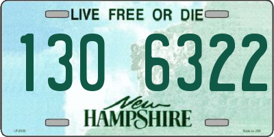 NH license plate 1306322