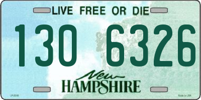 NH license plate 1306326