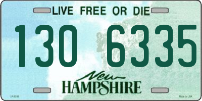 NH license plate 1306335