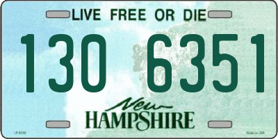 NH license plate 1306351
