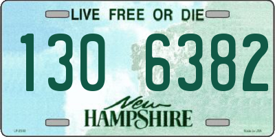 NH license plate 1306382