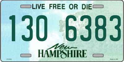 NH license plate 1306383