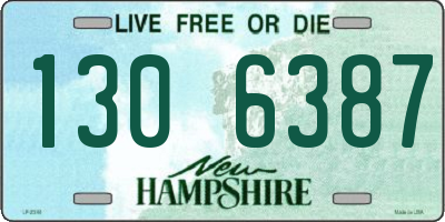 NH license plate 1306387