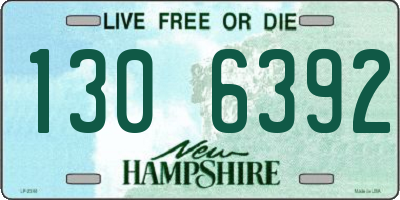 NH license plate 1306392