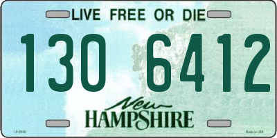 NH license plate 1306412
