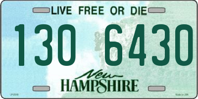 NH license plate 1306430