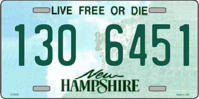 NH license plate 1306451