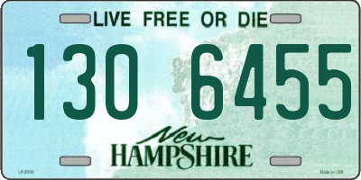 NH license plate 1306455