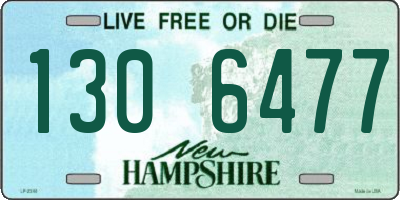 NH license plate 1306477