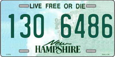 NH license plate 1306486