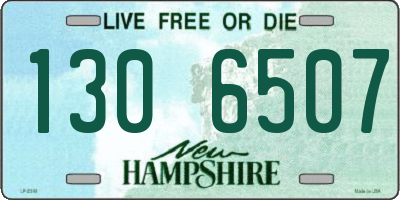 NH license plate 1306507