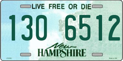 NH license plate 1306512