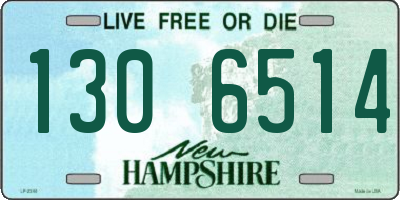 NH license plate 1306514