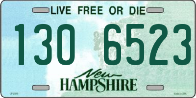 NH license plate 1306523