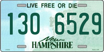 NH license plate 1306529