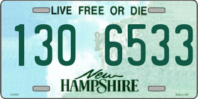 NH license plate 1306533