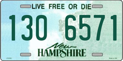 NH license plate 1306571