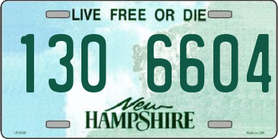 NH license plate 1306604