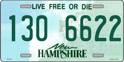 NH license plate 1306622