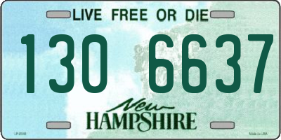 NH license plate 1306637