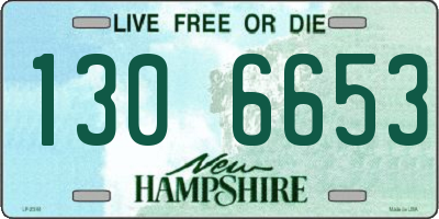 NH license plate 1306653