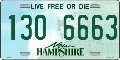 NH license plate 1306663