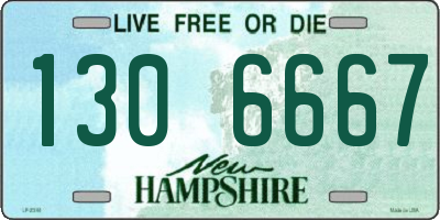 NH license plate 1306667