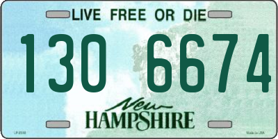 NH license plate 1306674