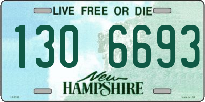 NH license plate 1306693
