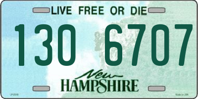 NH license plate 1306707