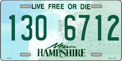 NH license plate 1306712