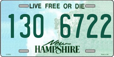 NH license plate 1306722