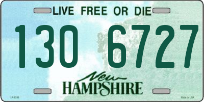 NH license plate 1306727
