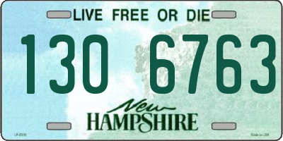 NH license plate 1306763