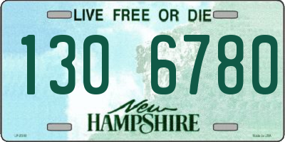 NH license plate 1306780