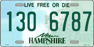 NH license plate 1306787