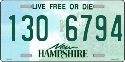NH license plate 1306794