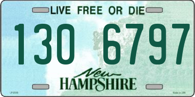 NH license plate 1306797