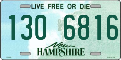 NH license plate 1306816