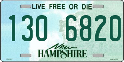 NH license plate 1306820