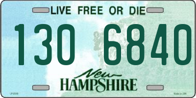 NH license plate 1306840