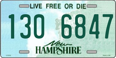 NH license plate 1306847